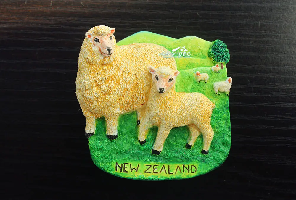 Овечка в Новой Зеландии туристический сувенир 3D искусственная смола идея для