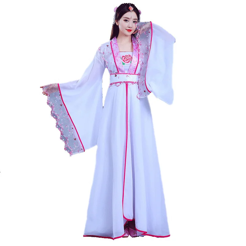 

Hanfu Traditional Dance Costume For Women Embroidery Stage Wear Folk Dress Oriental Festival Outfit Performance Clothing DC1871
