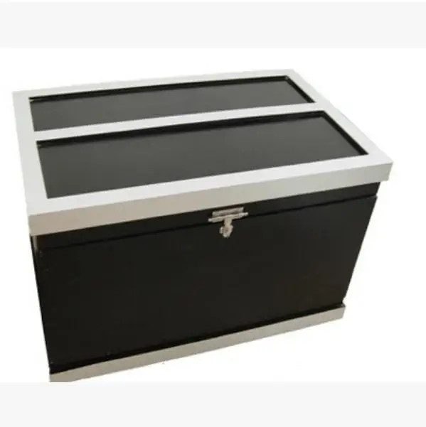 Иллюзия сундука/превращение Houdini/черная разборная коробка для иллюзии