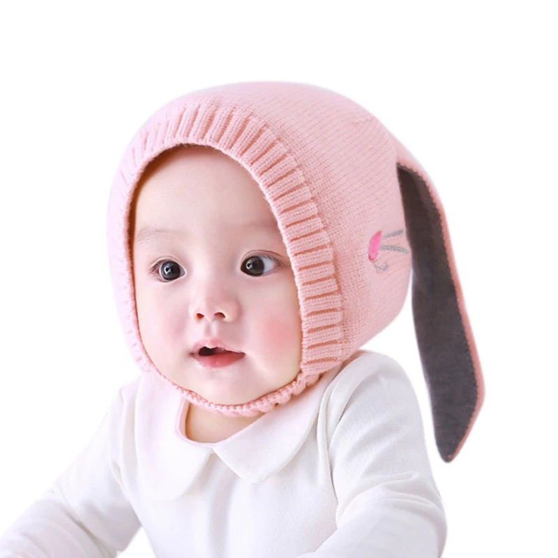 Newborn Lovely Rabbit Boys Cap Baby Girls Hat Winter Accessories Beanie Warm Photography Ears Hats For Props | Детская одежда и