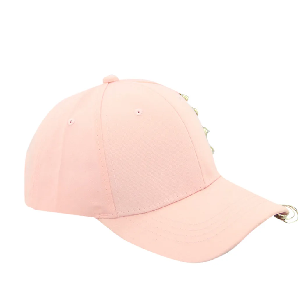 Бейсболка летние шапки gorras для женщин и мужчин унисекс Повседневная однотонная регулируемая бейсболка с железным кольцом Бейсболка Snapback Casquette