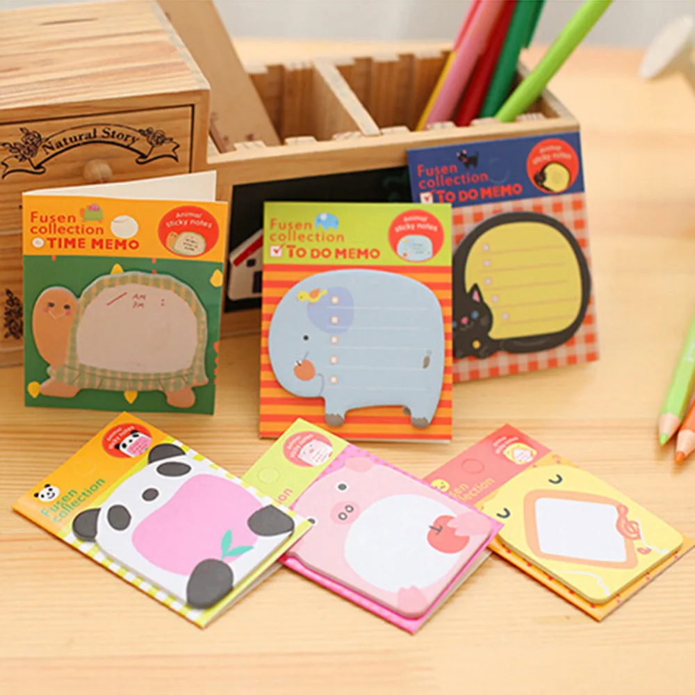 5 листов/упаковка лесных животных милые бумажные наклейки канцелярские школьные