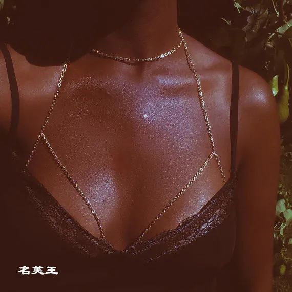 Women Gold &ampSilver Plated Bohemia Bralette Bodychain Bra Chain Body Shackles Harness chain Jewelry | Украшения и аксессуары