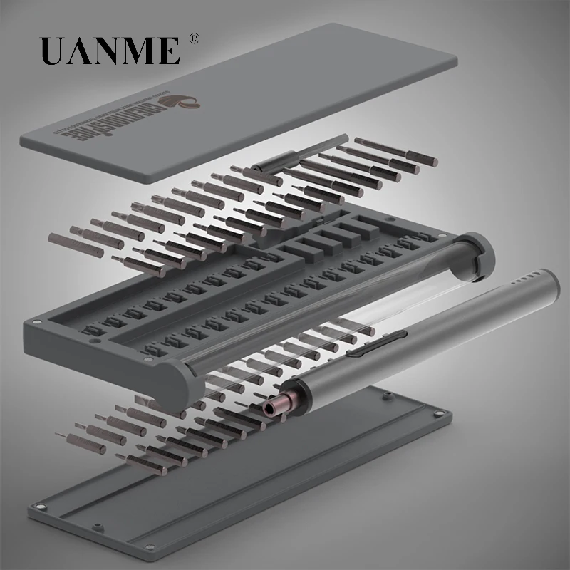 UANME 55 шт. сверла, Прецизионная отвертка, беспроводная отвертка, мини-отвертка Creationspace CS03A