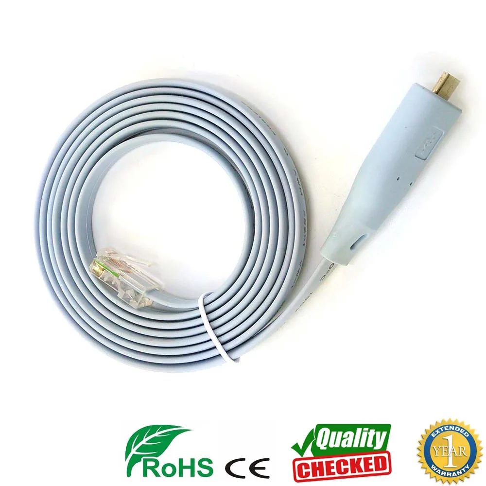 6 футов ftdi usb тип c rs232 к rj45 Адаптерный кабель для cisco huawei h3c консоль маршрутизатора