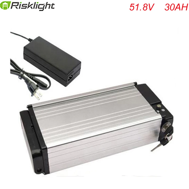 Задняя стойка 52v 30Ah 1500w ebike литий-ионная батарея 30ah литиевая электрического