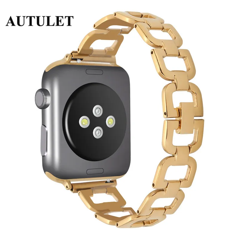 Apple watch ремешок из нержавеющей стали bling Женщины мм 38 42 водостойкий браслет цена