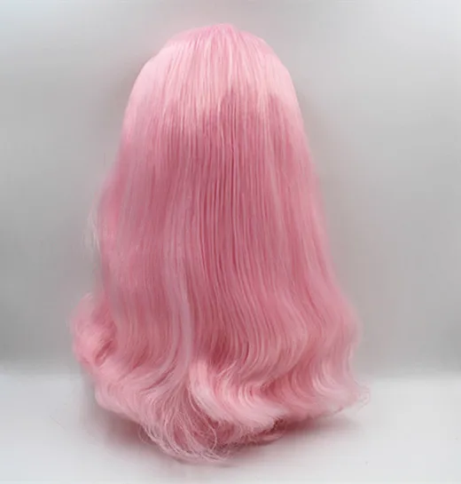 Кукла Blygirl Blyth розовая челка с закрытыми глазами матовое лицо телесная кукла 30 см