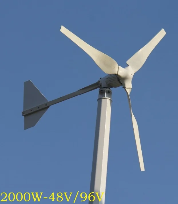 

WWS-ENERGY ветер Мощность генератор 2000W 48V или 96В, в комплект входят 3 лезвия подходит для домашнего корабль использования