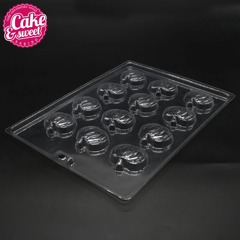 2 шт набор Тыква шоколадная форма Поликарбонат Хэллоуин DIY конфеты формы лоток