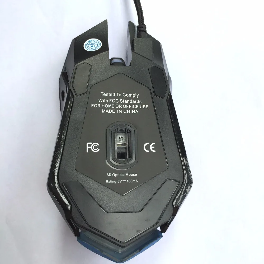 6 кнопок, игровая дышащая светодиодная мышь с подсветкой, D. VA Reaper, проводная USB компьютерная мышь для ПК и Mac, геймеров Overwatch