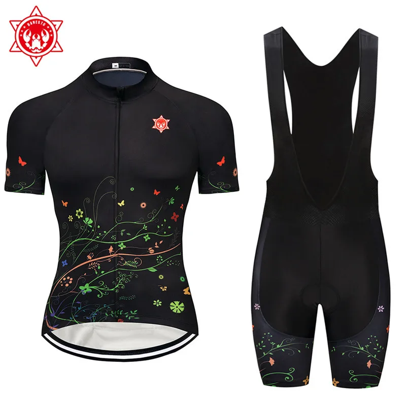 

Flowers in full bloom 2018 New Cycling jerseys Short sleeves Summer Breathable Cycling Clothing Pro MTB bike jerseys Ropa
