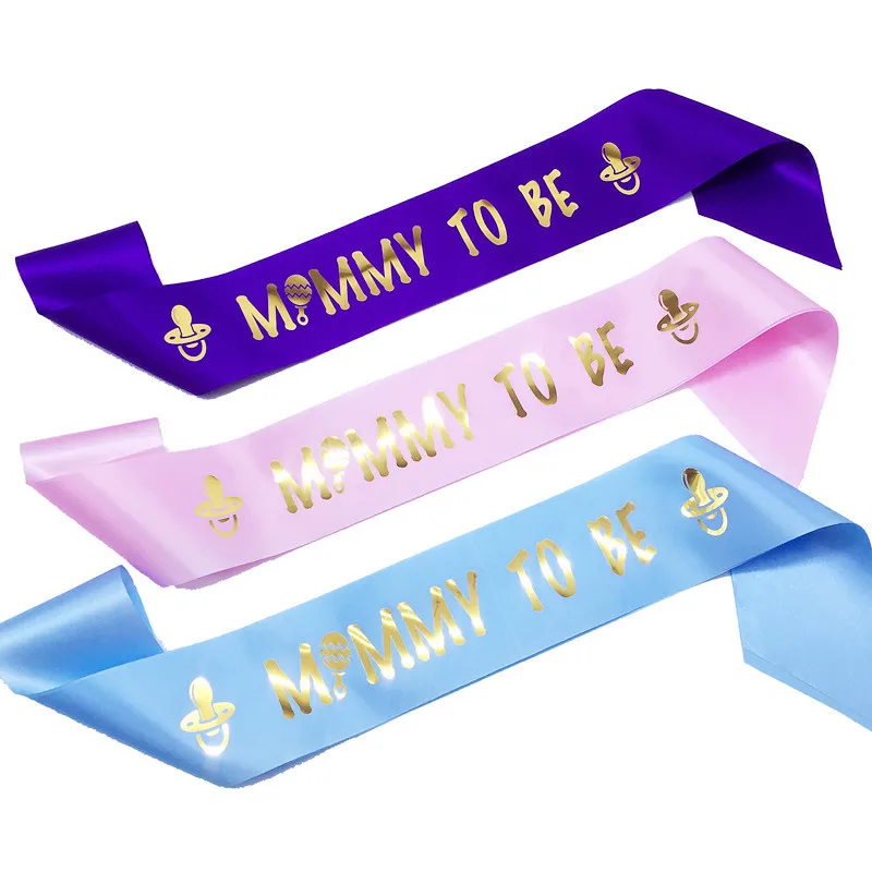 

Lovely Mommy To Be Ribbon Sash Pink Blue Baby Boy Girl Baby Shower Gender Reveal Party Decorations Mom To Be Party Favor Gifts