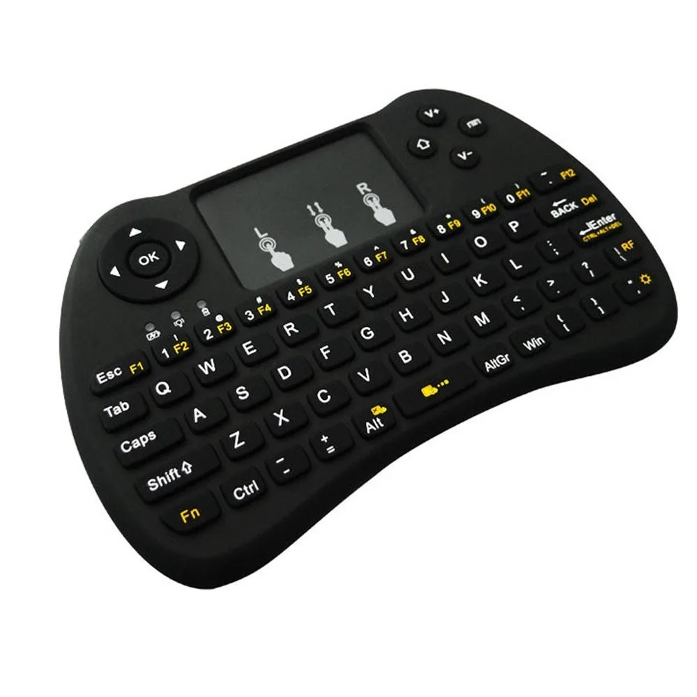 Клавиатура с подсветкой H9 2 4 ГГц Беспроводная Qwerty английская клавиатура тачпадом