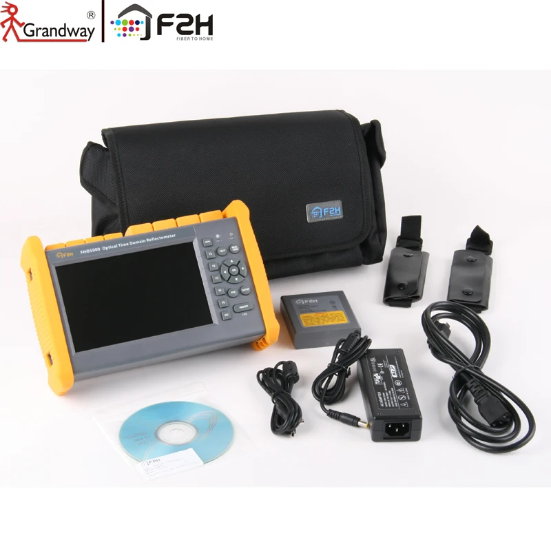 

[GRANDWAY PROFESSIONAL!]F2H 1310/1550nm 35/33 dB Built-in VFL & Power meter & Laser source SM Optical Fiber OTDR Tester FC/UPC