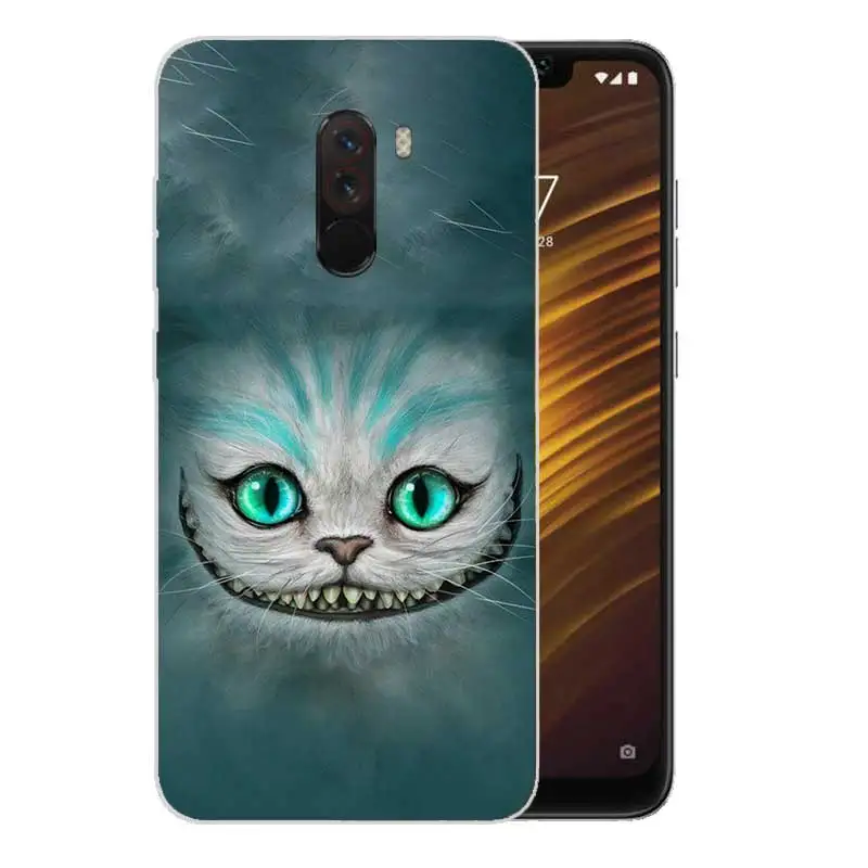 Силиконовый чехол с сердцем для Xiaomi Pocophone F1 Mi 5S Plus 5X 6X A1 A2 8 lite 9 SE Max 3 Pro Note 2 кошкой