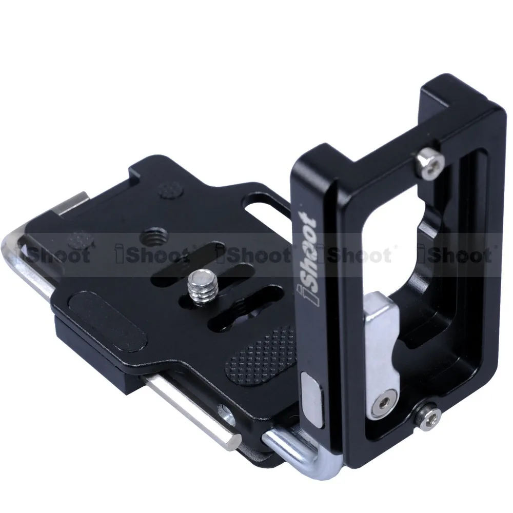 Adjustable L-Shaped Vertical Quick Release Plate Camera Bracket Holder Grip for Olympus E-1 E-3 E-5 E-10 E-30 E-50 Arca Ballhead |
