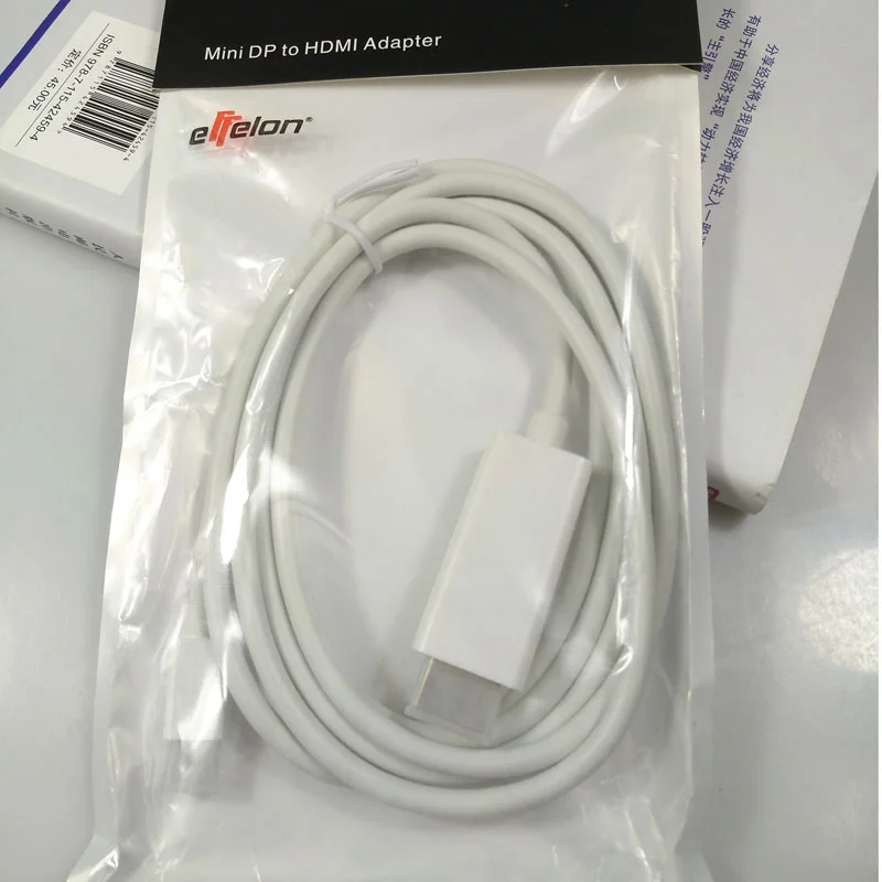 Effelon 1.8 м/6ft Дисплей Порты и разъёмы мини DP к HDMI Мужской Кабель-адаптер для Apple Macbook