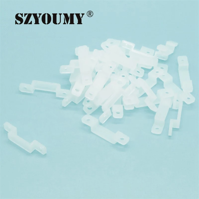 SZYOUMY 1000 шт. светодиодные крепежные силиконовые зажимы для 220 В 5050 2835
