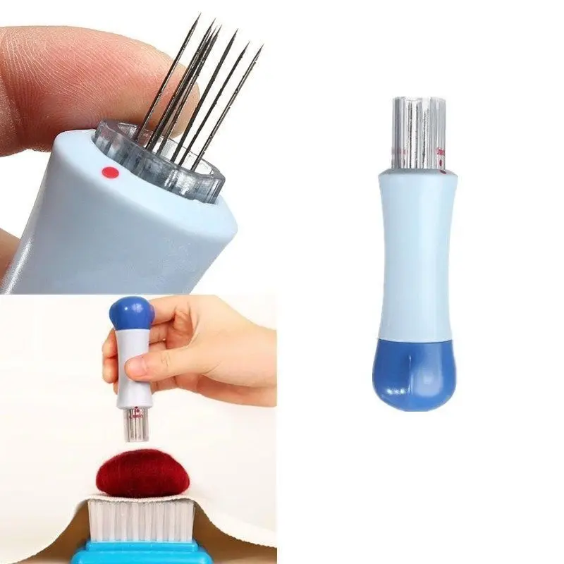Needle Felting Handle Clover with Seven Needles Wool Tool Applique Craft Kit | Дом и сад