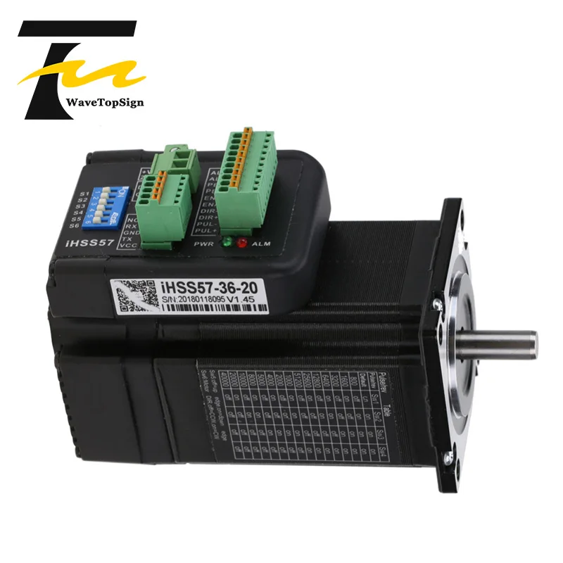 JMC iHSS57 36 20 21 мм Длина оси NEMA23 2.0Nm входное напряжение VDC 36V интегрированный шаговый
