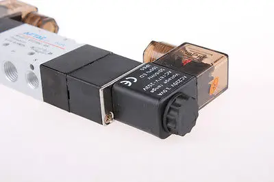 1x 5Port3Pos разгар Exaust Соленоидный клапан 1/4 &quotBSPT соединитель катушки LED 24V DC QC |