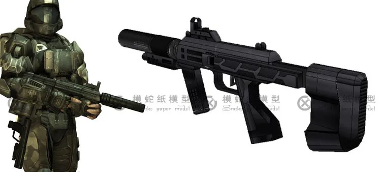 3d бумажная модель War Human M7 SMG сделай сам не может быть запущена|Картонные