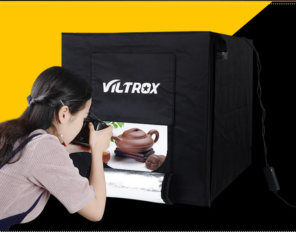 Viltrox 40*40 см светодиодный софтбокс светильник фотостудии световая палатка +