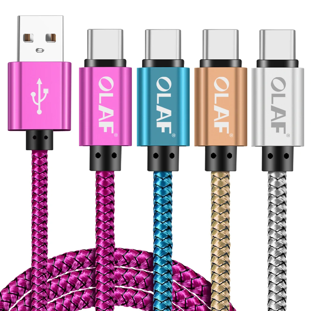 Кабель для быстрой зарядки OLAF 3 м USB Type C UBS-C 2 А кабель синхронизации данных и