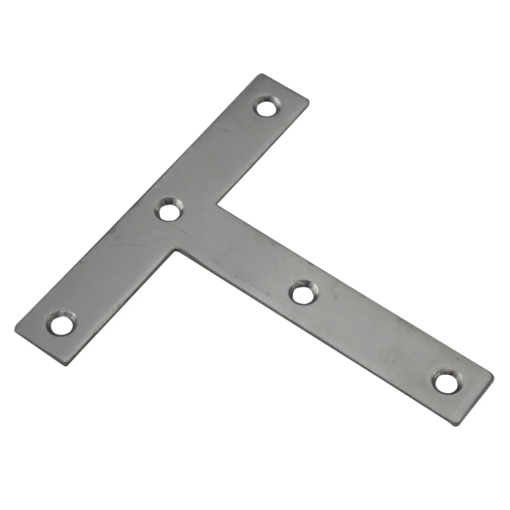

Stainless Steel 120x20x120mm Corner Bracket 2mm Thickness 6mm Hole Dia. T Shape Angle Bracket for Cabinet Table Furniture