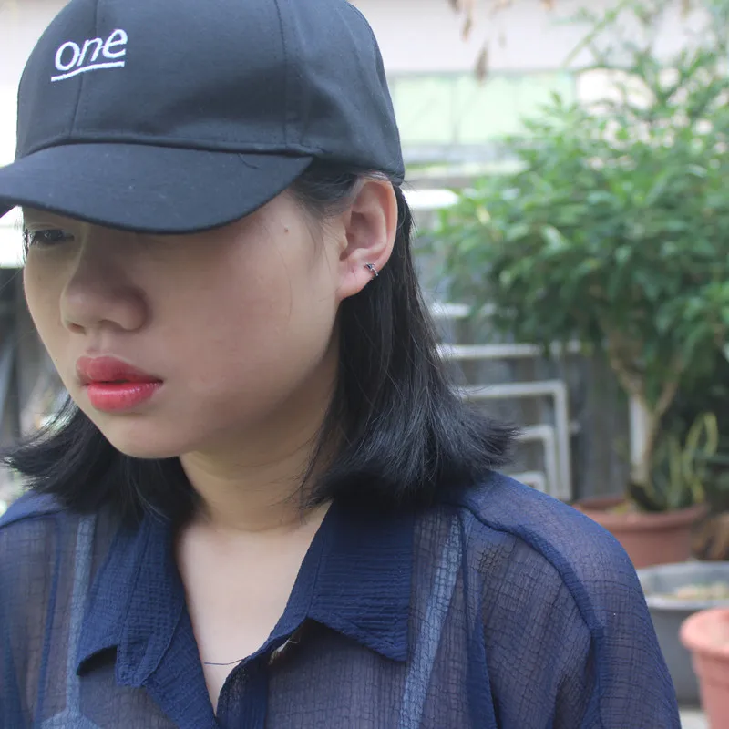 Серьги из серебра 925 пробы модные треугольные маленькие серьги с пряжкой для ушей