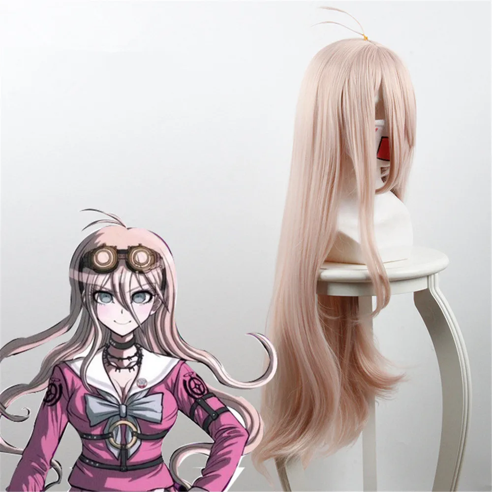 Danganronpa V3: Killing Harmony Iruma Miu парик 80 см длинный прямой косплей для аниме костюма