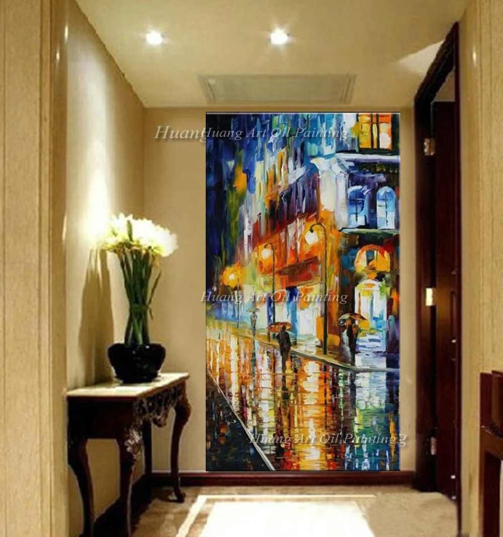 Самая большая абстрактная Современная Настенная живопись ручной работы уличный