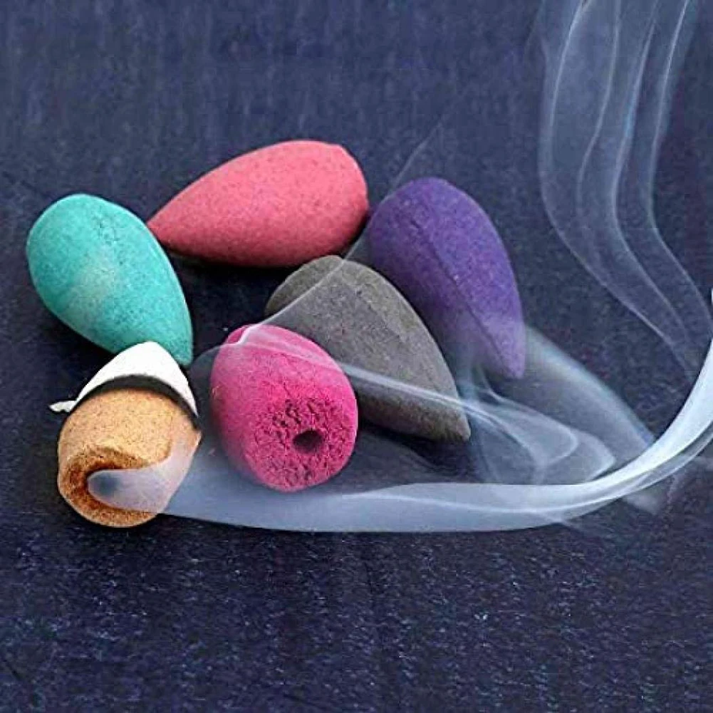 Конусные благовония Будды с естественным обратным потоком комнатная пагода