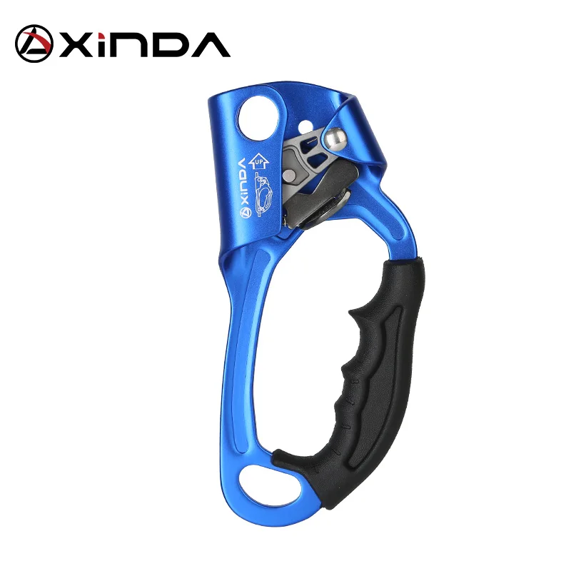 Blue XINDA, новинка, для спорта на открытом воздухе, скалолазание, правый ручной Жумар, устройство для альпиниста, ручка подъемника, скалолазание, инструменты - Цвет: Blue