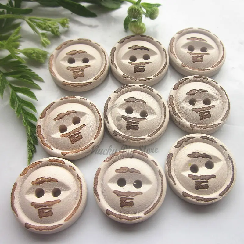 144 шт. винтажные деревянные пуговицы рыбий глаз | Дом и сад