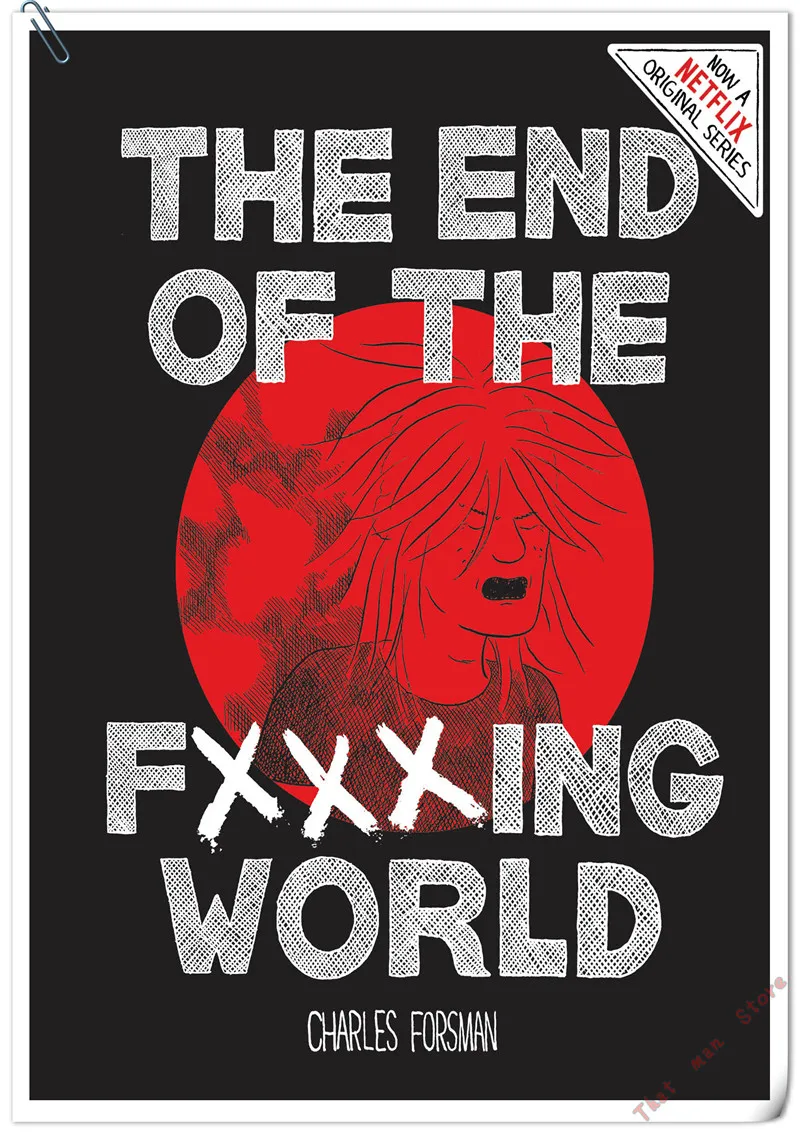 The End of the F* ing World Плакат, четкое изображение, наклейки на стену, украшение дома, высокое качество, печать, белая бумага с покрытием, домашнее искусство