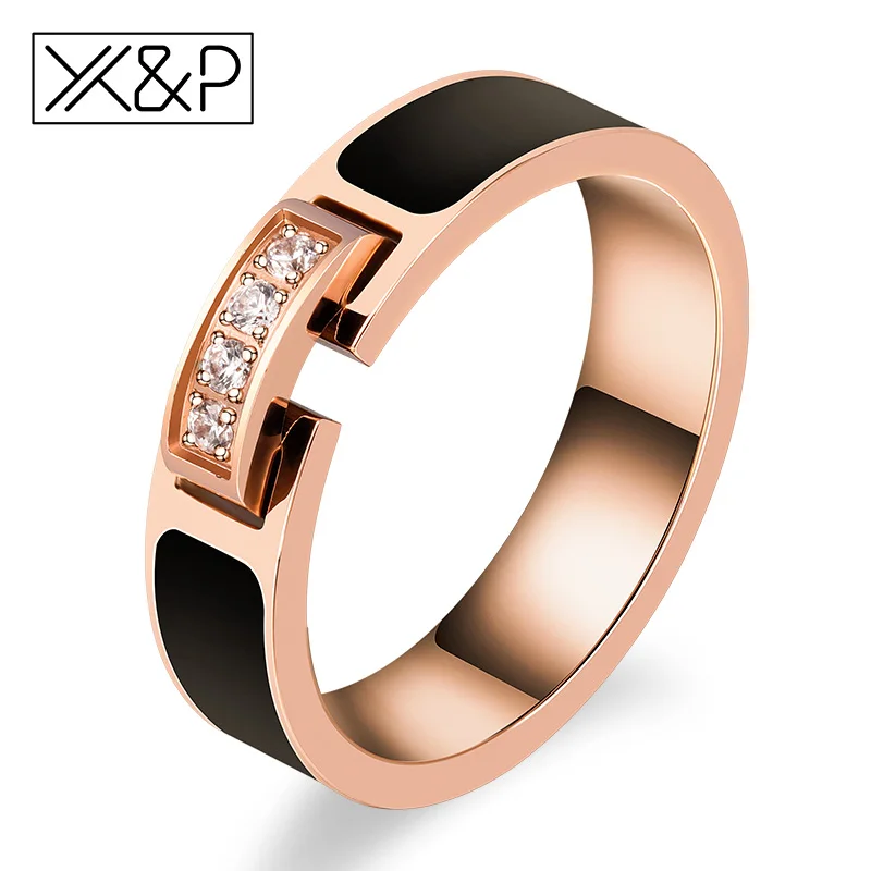 X & P Новое поступление Роскошные циркониевые Кристальные инкрустационные черные