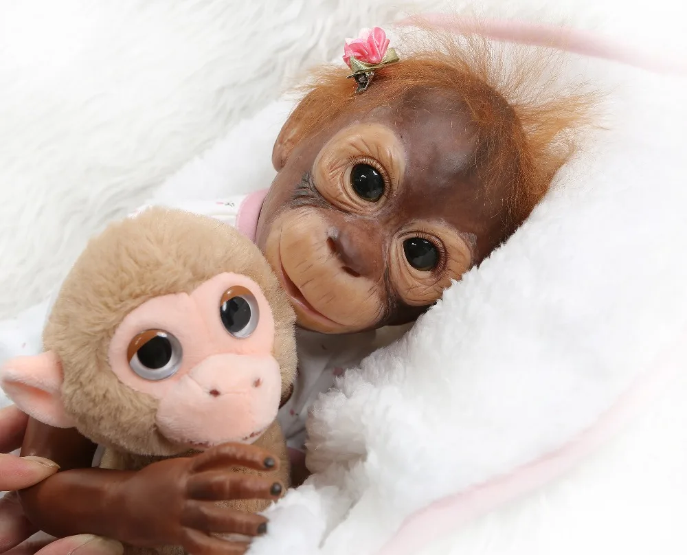 Реалистичная кукла-младенец Macaco игрушки тканевое тело фотосессия 52 см мягкие