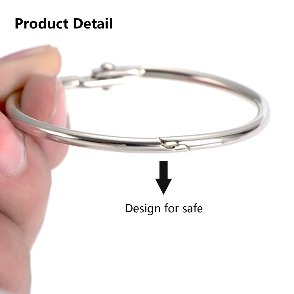 6 шт. серебряные золотые бронзовые черные кольца для связывания книг