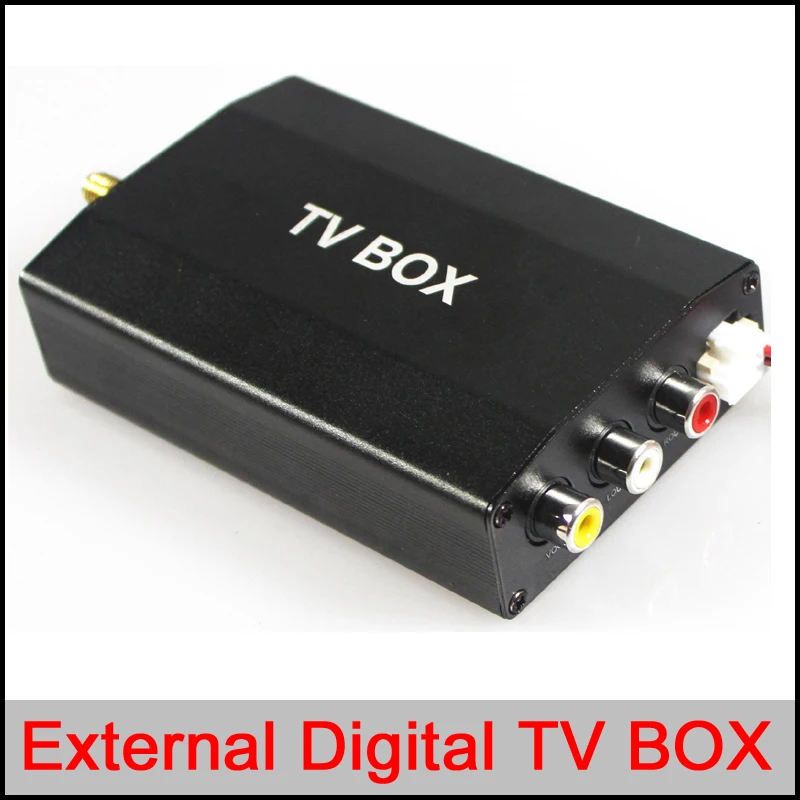 Внешняя цифровая ТВ/DTV приставка для автомобильного DVD gps плеера ATSC/DVB T/ISDB внешняя