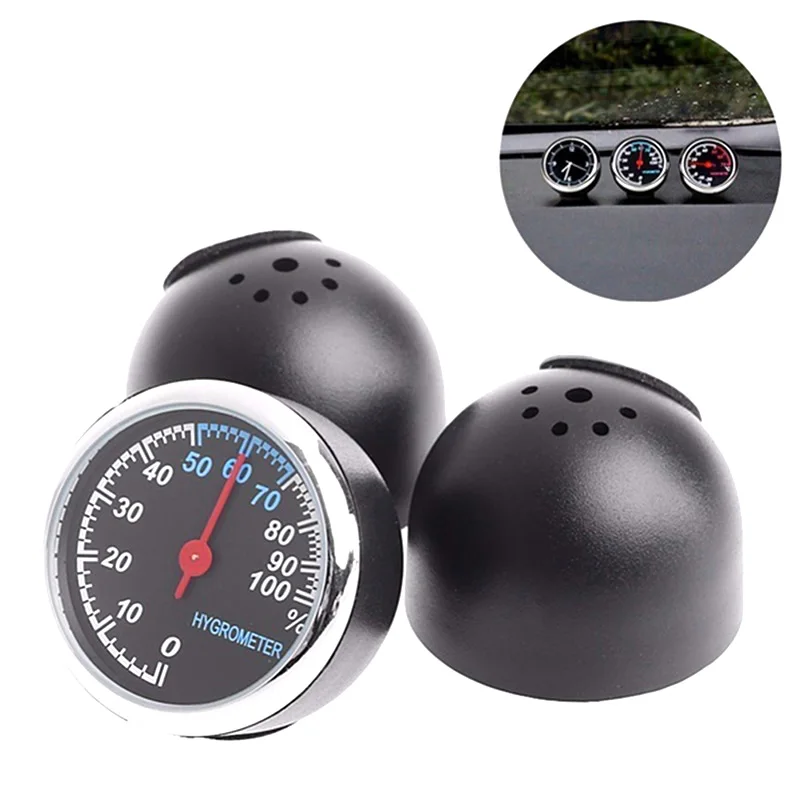 Auto Watch Automotive Thermometer Hygrometer Decoration Ornament Clock In Car Accessories Mini Automobile Digital | Автомобили и
