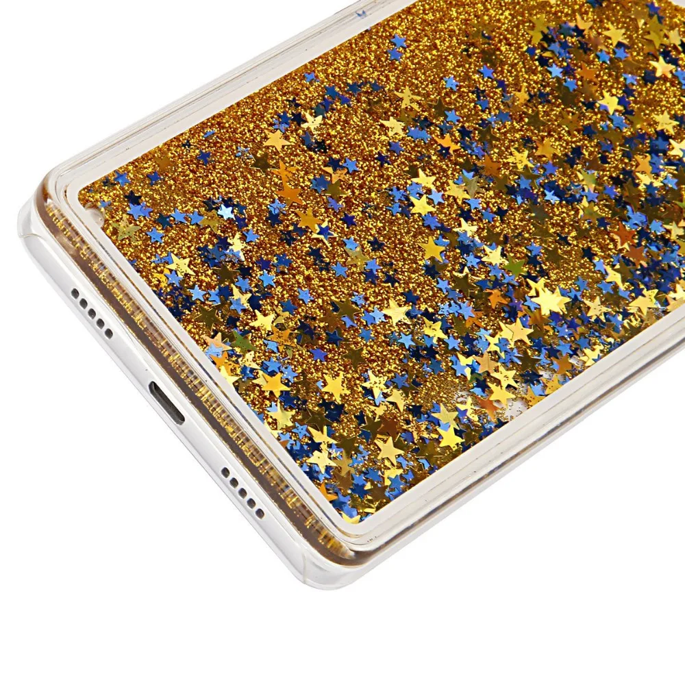 Новый динамический течет жидкость плавающей с сияющими блестками сверкают