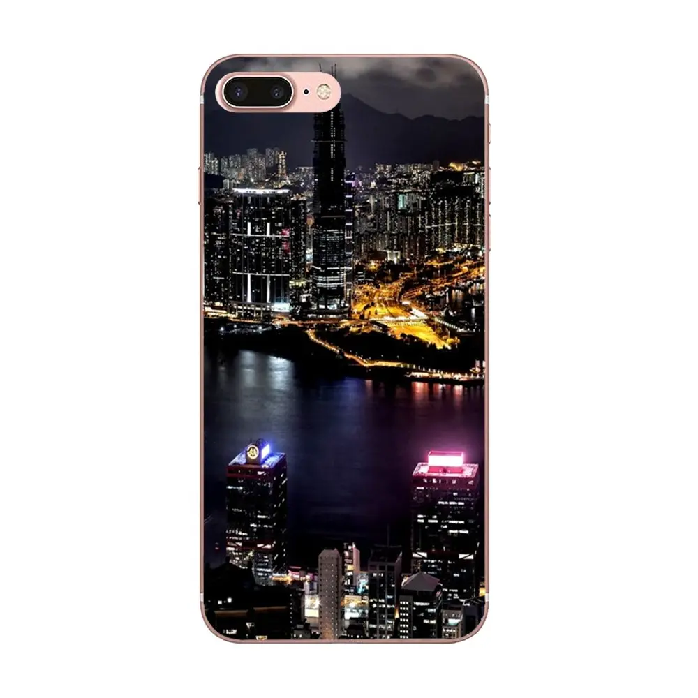 Итальянские городские здания в ночное время для Huawei P7 P8 P9 P10 P20 P30 Lite Mini Plus Pro 2017 2018