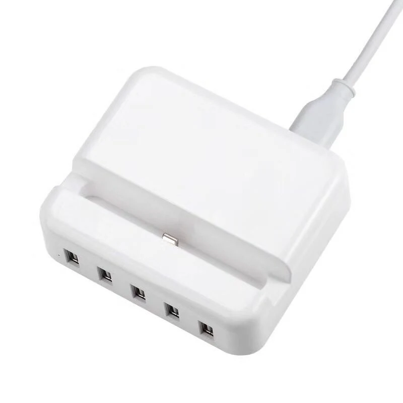 ЕС США штекер 5V 2A 5 USB порт док станция для быстрой зарядки зарядное устройство iPhone