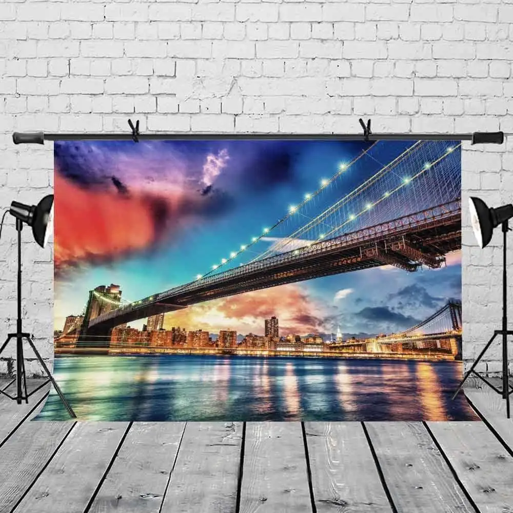 150x210 см Бруклинский мост фон Всемирно известный пейзаж фотография фоновая