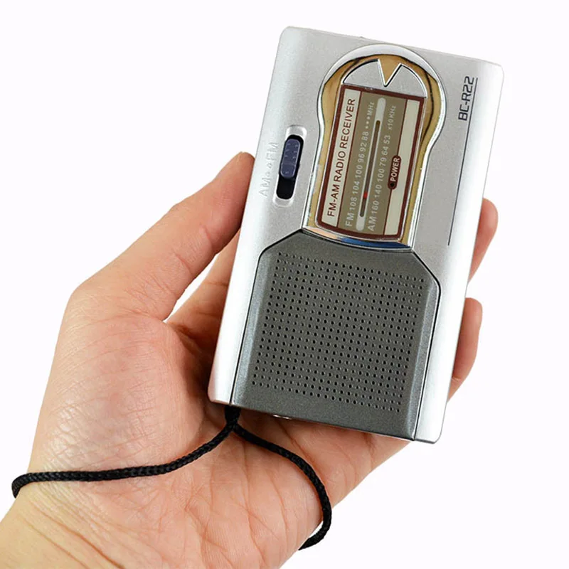 Портативное AM/FM мини радио с телескопической антенной двухдиапазонный канальный