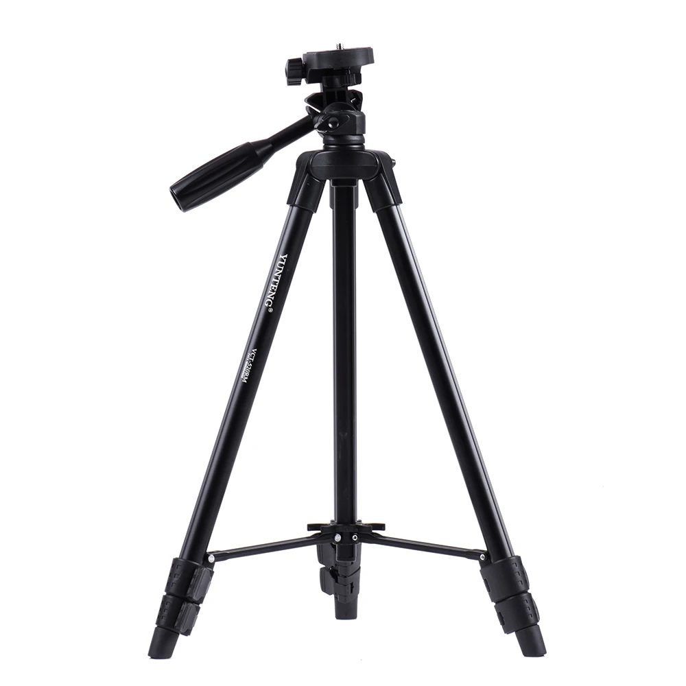 

YUNTENG VCT-520RM Portable Camera Tripod Aluminum Alloy Tripod with Universal Smartphone Mount for ILDC Digital Camera CD50