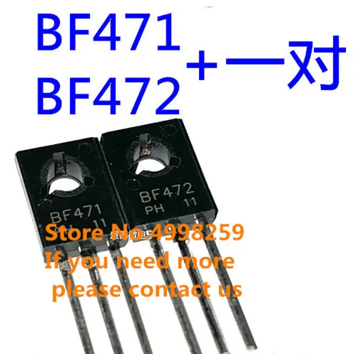 Бесплатная доставка BF471 BF472 BF 471 472 NPN / PNP высоковольтные транзисторы до 126|Запасные