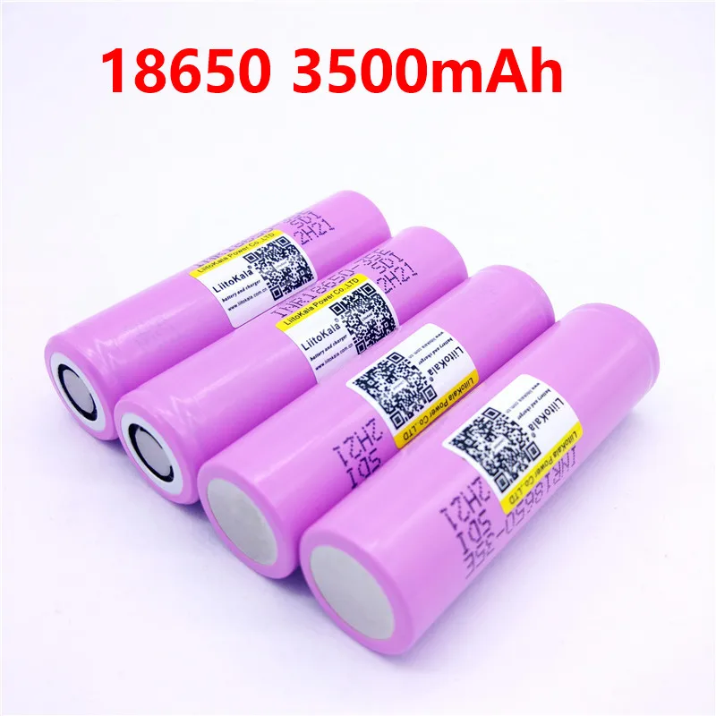 Liitokala для samsung 18650 3500 мАч 13A разряда INR18650 35E INR18650-35E Батарея li-ion 3 7 В аккумуляторная |